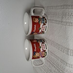 Vintage 1993 Campbell's Soup mugs, coffee mugs, holds 14 fluid oz, by Westwood.